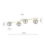 SPLENDI 4 WH GRAFIT потолочная лампа White-Gold (1247/4) - Emibig — изображение 16