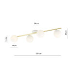 SPLENDI 4 WH OPAL потолочная лампа White-Gold (1249/4) — изображение 13