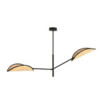 Черная потолочная лампа VENE 2 BLACK/RATTAN (1160/2) — изображение 17