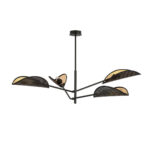 Черная потолочная лампа VENE 4 BLACK/GOLD (1158/4) — изображение 19