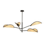 Черная потолочная лампа VENE 4 BLACK/RATTAN (1160/4) — изображение 16