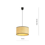Висячая лампа ASTON 1 RATTAN Black (1149/1) — изображение 21