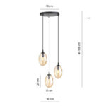 Висячая лампа ASTRAL 3 BL Honey PREMIUM Black (1267/3PREM) — изображение 16
