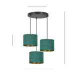 Висячая лампа HILDE 3 BL PREMIUM GREEN Black (1051/3PREM) — изображение 24