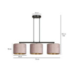 Висячая лампа HILDE 3 BL ROSE black (1053/3) — изображение 24