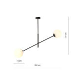 Висячая лампа LINEAR 2 BLACK/OPAL Black (1169/2) — изображение 21