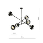Висячая лампа LINEAR 6 BLACK/STRIPE Black (1168/6) — изображение 27