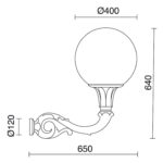 Наружная лампа 057B-G05X1A-02 Indura XL Novolux — изображение 9