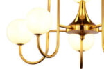 Брасс Висячая лампа Юпитер Селен 10-точечная белая лампа 1942 — изображение 19