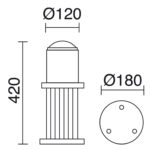 Novolux 068B-G05X1A-04 Кока-кола наружная стоячая лампа — изображение 9