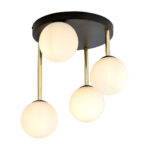 DOLCE Plafon 4 BL OPAL Black-Gold (1260/4) — изображение 13