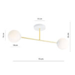 Plafon MAGNUM 2 WH OPAL white-gold (1234/2) — изображение 16