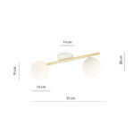 SPLENDI Plafon 2 WH OPAL white-Gold (1249/2) — изображение 16