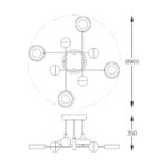 Plafon ZUMA LINE MX7170-8-3BGT Лара — изображение 16