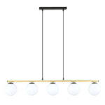 Висячая лампа ALLORA 5 BL OPAL Black-Gold (1254/5) — изображение 12