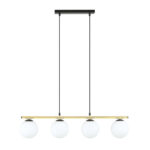 Висячая лампа ALORA 4 BL OPAL Black-Gold (1254/4) - Emibig — изображение 14