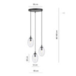 Висячая лампа ASTRAL 3 BL PREMIUM TRANSPARENT black (1265/3PREM) — изображение 16