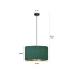 Висячая лампа HILDE 1 BL GREEN Black (1051/1) — изображение 24