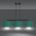 Висячая лампа HILDE 3 BL GREEN Black (1051/3) — изображение 23