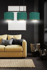 Висячая лампа HILDE 3 BL GREEN Black (1051/3) — изображение 25