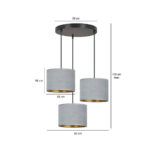 HILDE 3 BL PREMIUM GRAY лампа черная (1050/3PREM) — изображение 24