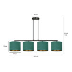Висячая лампа HILDE 4 BL GREEN Black (1051/4) — изображение 24