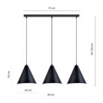 Висячая лампа REBEL 3 BLACK/WHITE black-white (1270/3) — изображение 12