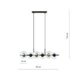 Висячая лампа RORY 6 TRANSPARENT black (1206/6) — изображение 15