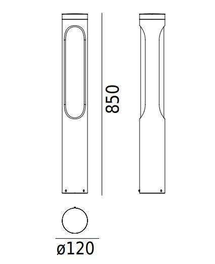 5186GR Киза стоячая лампа