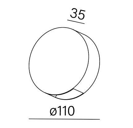 AQform 26545-M930-W1-00-12 Внешний Kinkiet Ledpoint Black