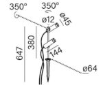 AQform 26555-M930-F1-00-12 Дарт Черная стоячая лампа — изображение 2