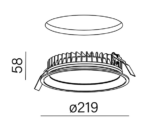 Aqform Входной белый обод Midi Ring 38030-M930-D9-00-13 — изображение 5