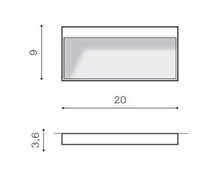 Azzardo Casoria Slim Wall лампа AZ4368 темно-серый