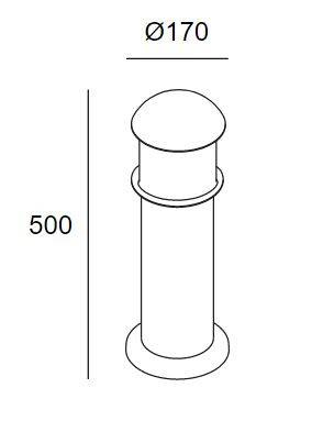 Бализас 55-9319-З5-М3 наружная лампа LEDS Grok