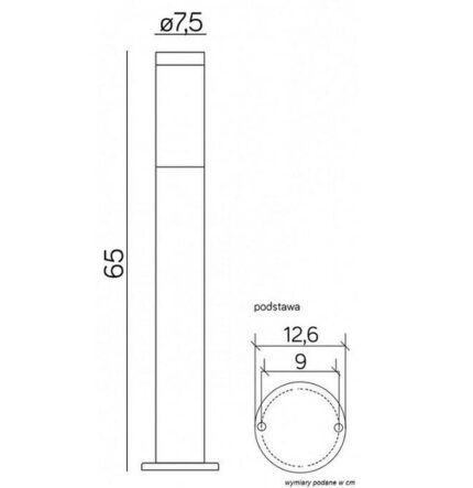 Inox ST022-650 BL Стоячая лампа СУ-МА