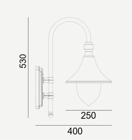 Kinkiet 800BL Внешний Норли Флоренс