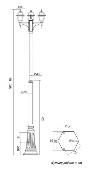 SU-MA Standing Lamp OGMWN 3 N