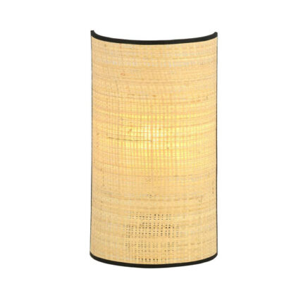 Настенная лампа ASTON K1 RATTAN черная (1149/K1)