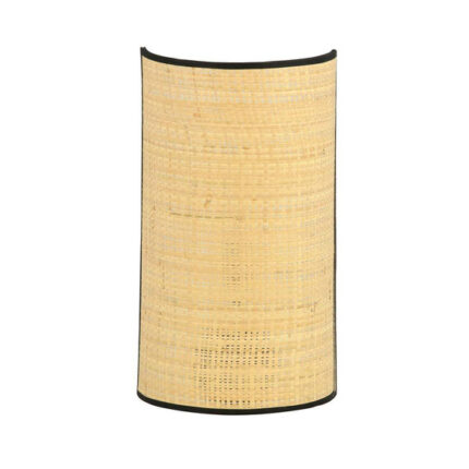 Настенная лампа ASTON K1 RATTAN черная (1149/K1)