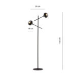 Стоячая лампа LINEAR LP2 BLACK/STRIPE black (1168/LP2) - Emibig — изображение 4