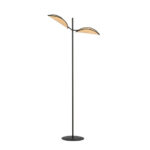 Стоячая лампа VENE LP2 BLACK/RATTAN black (1160/LP2) - Emibig — изображение 2