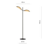 Стоячая лампа VENE LP2 BLACK/RATTAN black (1160/LP2) - Emibig — изображение 4