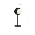 Настольная лампа OSLO LN BLACK/OPAL Black (1187/LN) — изображение 4