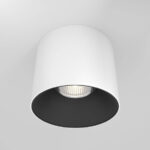 Потолочная лампа Alfa LED бело-черного цвета (C064CL-01-15W3K-RD-WB) - Maytoni