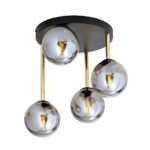 Потолочная лампа DOLCE 4 BL GRAFIT Black-Gold (1259/4)