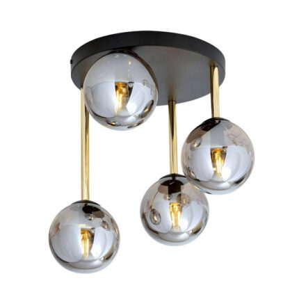 Потолочная лампа DOLCE 4 BL GRAFIT Black-Gold (1259/4)