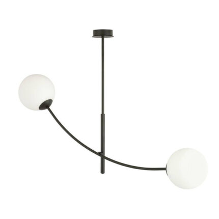 HUNTER 2 BLACK/OPAL потолочная лампа черного цвета (1102/2)