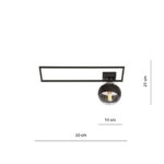 IMAGO 1A BLACK/STRIPE потолочная лампа черного цвета (1132/1A) — изображение 8