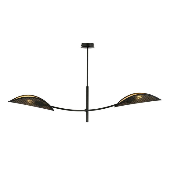 Потолочная лампа LOTUS 2 BLACK/GOLD Black (1106/2) Потолочная лампа LOTUS 2 BLACK/GOLD Black (1106/2) — изображение 1