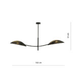 Потолочная лампа LOTUS 2 BLACK/GOLD Black (1106/2) — изображение 6